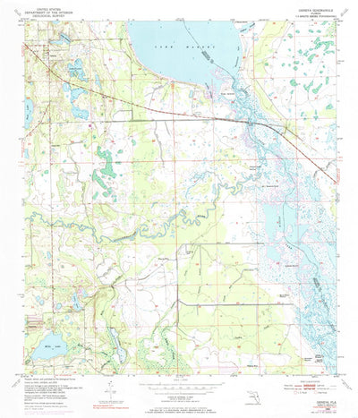 United States Geological Survey Geneva, FL (1953, 24000-Scale) digital map