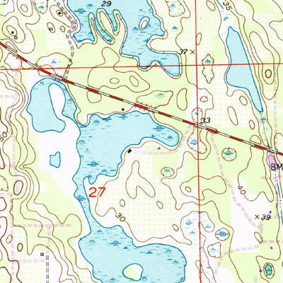 United States Geological Survey Geneva, FL (1953, 24000-Scale) digital map