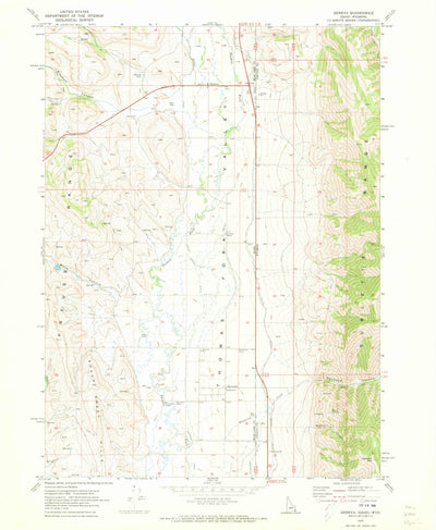 United States Geological Survey Geneva, ID-WY (1970, 24000-Scale) digital map