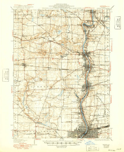 United States Geological Survey Geneva, IL (1932, 62500-Scale) digital map