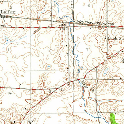 United States Geological Survey Geneva, IL (1948, 62500-Scale) digital map