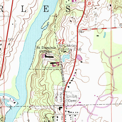 United States Geological Survey Geneva, IL (1964, 24000-Scale) digital map