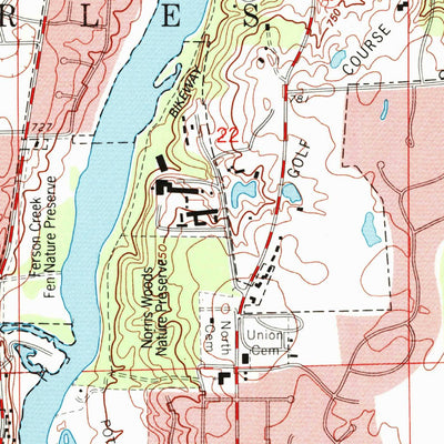 United States Geological Survey Geneva, IL (1993, 24000-Scale) digital map