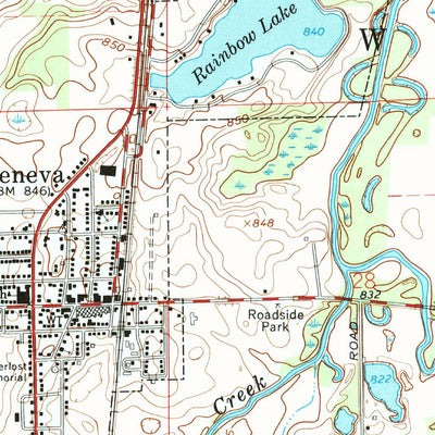 United States Geological Survey Geneva, IN (1962, 24000-Scale) digital map