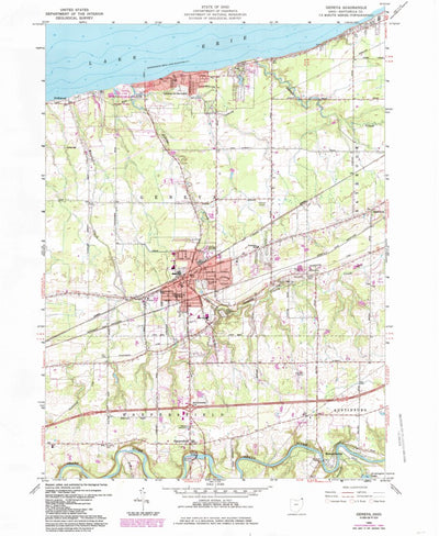 United States Geological Survey Geneva, OH (1960, 24000-Scale) digital map
