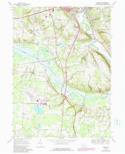 United States Geological Survey Geneva, PA (1968, 24000-Scale) digital map