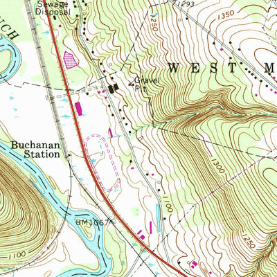 United States Geological Survey Geneva, PA (1968, 24000-Scale) digital map