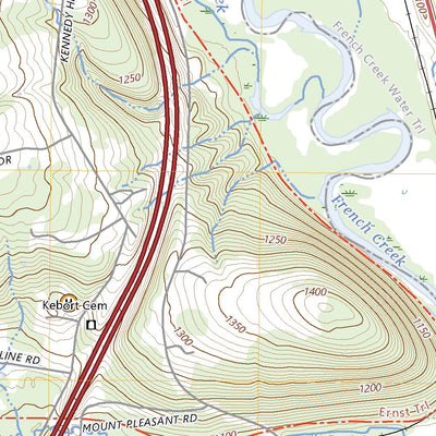United States Geological Survey Geneva, PA (2023, 24000-Scale) digital map