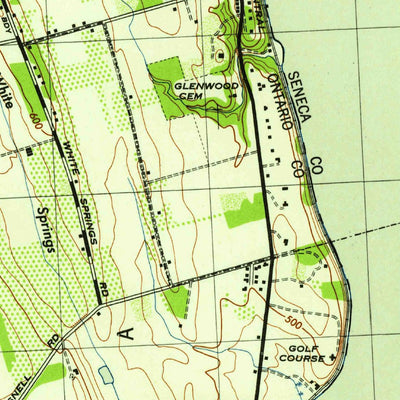 United States Geological Survey Geneva South, NY (1943, 31680-Scale) digital map