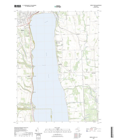 United States Geological Survey Geneva South, NY (2023, 24000-Scale) digital map