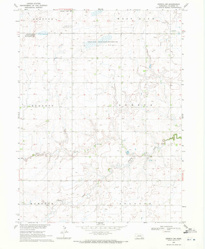 United States Geological Survey Geneva SW, NE (1969, 24000-Scale) digital map