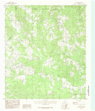 United States Geological Survey Geneva, TX (1984, 24000-Scale) digital map