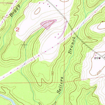 United States Geological Survey Geneva West, AL (1957, 24000-Scale) digital map