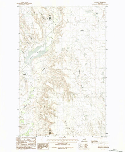 United States Geological Survey Genevieve, MT (1984, 24000-Scale) digital map