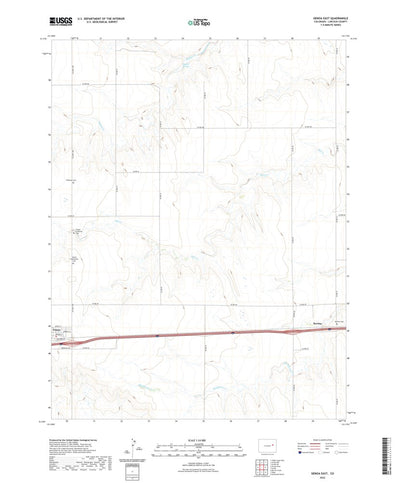 United States Geological Survey Genoa East, CO (2022, 24000-Scale) digital map
