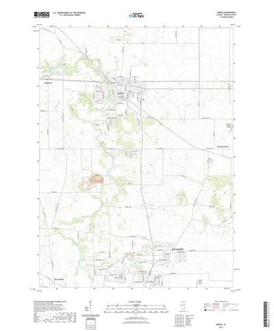 United States Geological Survey Genoa, IL (2021, 24000-Scale) digital map