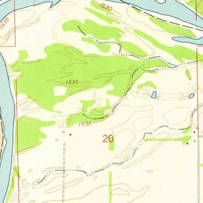 United States Geological Survey Genoa, NE (1958, 24000-Scale) digital map