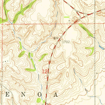 United States Geological Survey Genoa, NE (1958, 24000-Scale) digital map