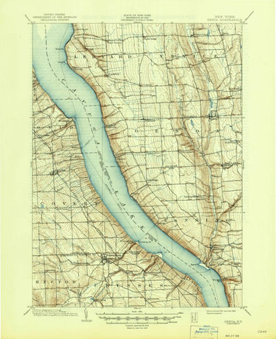 United States Geological Survey Genoa, NY (1902, 62500-Scale) digital map