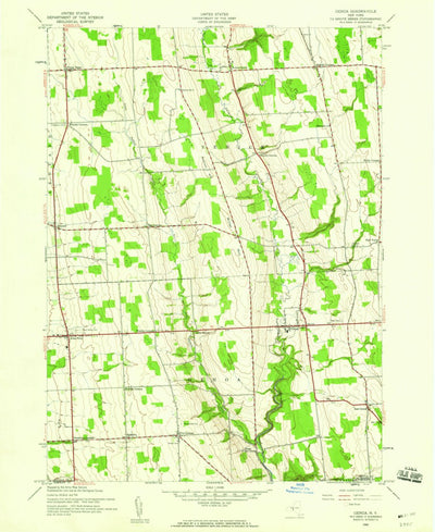 United States Geological Survey Genoa, NY (1942, 24000-Scale) digital map