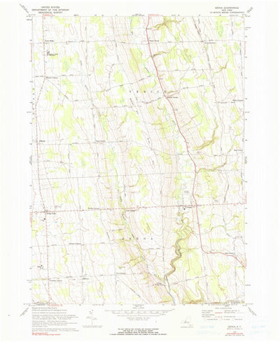 United States Geological Survey Genoa, NY (1970, 24000-Scale) digital map