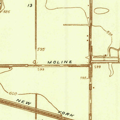 United States Geological Survey Genoa, OH (1935, 24000-Scale) digital map