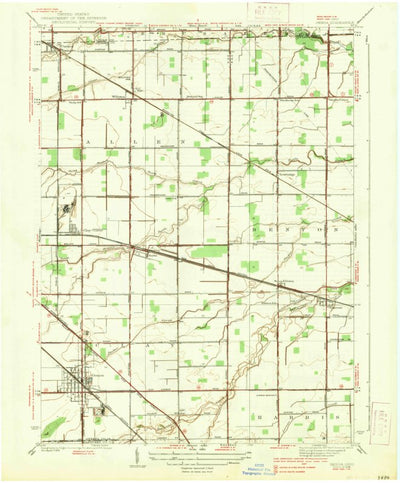 United States Geological Survey Genoa, OH (1938, 31680-Scale) digital map