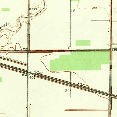 United States Geological Survey Genoa, OH (1938, 31680-Scale) digital map