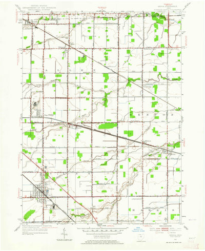 United States Geological Survey Genoa, OH (1952, 24000-Scale) digital map