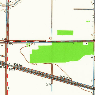 United States Geological Survey Genoa, OH (1952, 24000-Scale) digital map
