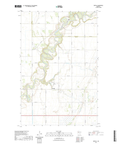 United States Geological Survey Gentilly, MN (2022, 24000-Scale) digital map