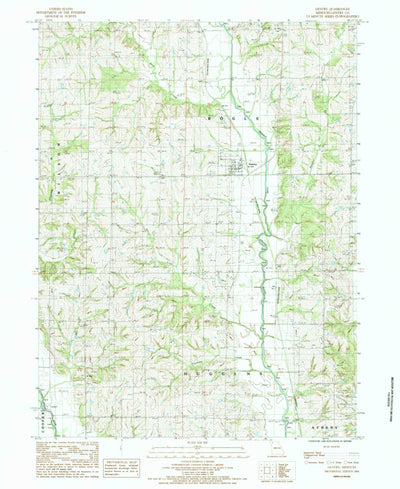 United States Geological Survey Gentry, MO (1984, 24000-Scale) digital map