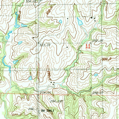 United States Geological Survey Gentry, MO (1984, 24000-Scale) digital map