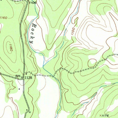 United States Geological Survey Gentrys Mill, TX (1956, 24000-Scale) digital map