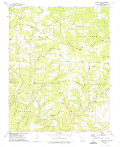 United States Geological Survey Gentryville, MO (1973, 24000-Scale) digital map