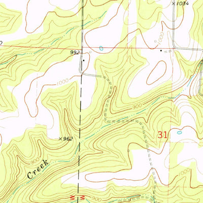 United States Geological Survey Gentryville, MO (1973, 24000-Scale) digital map
