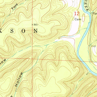 United States Geological Survey Gentryville, MO (1973, 24000-Scale) digital map