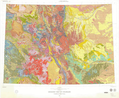 United States Geological Survey Geologic map of Colorado digital map