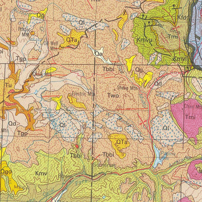 United States Geological Survey Geologic map of Colorado digital map