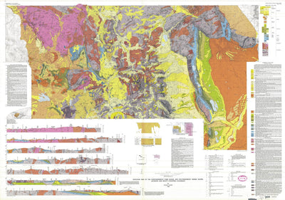 United States Geological Survey Geologic map of the northernmost Park Range and southernmost Sierra Madre, Jackson and Routt Countie digital map