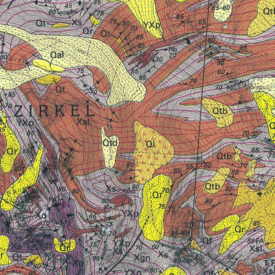 United States Geological Survey Geologic map of the northernmost Park Range and southernmost Sierra Madre, Jackson and Routt Countie digital map