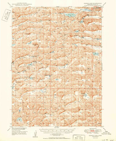 United States Geological Survey George Lake, NE (1950, 62500-Scale) digital map