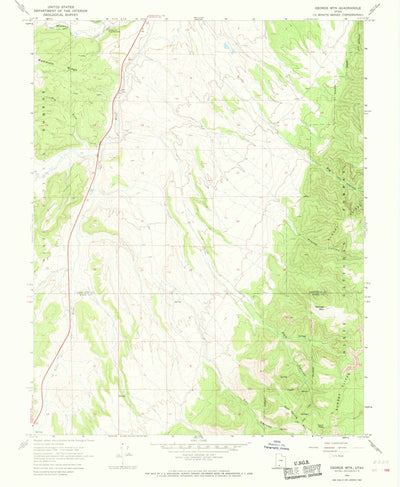 United States Geological Survey George Mountain, UT (1966, 24000-Scale) digital map