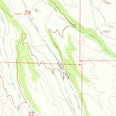 United States Geological Survey George Mountain, UT (1966, 24000-Scale) digital map