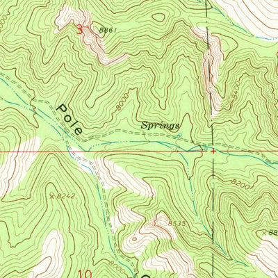 United States Geological Survey George Mountain, UT (1966, 24000-Scale) digital map