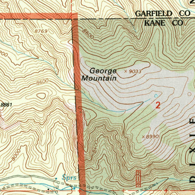 United States Geological Survey George Mountain, UT (2002, 24000-Scale) digital map