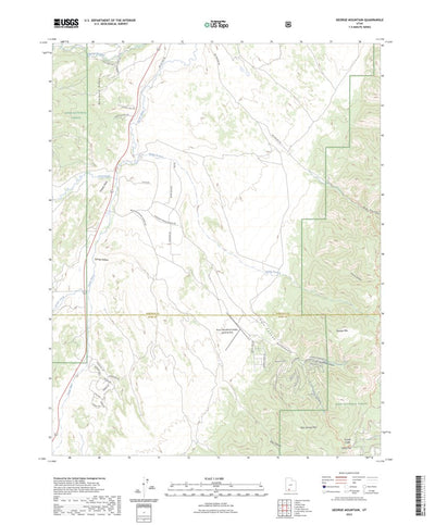 United States Geological Survey George Mountain, UT (2023, 24000-Scale) digital map