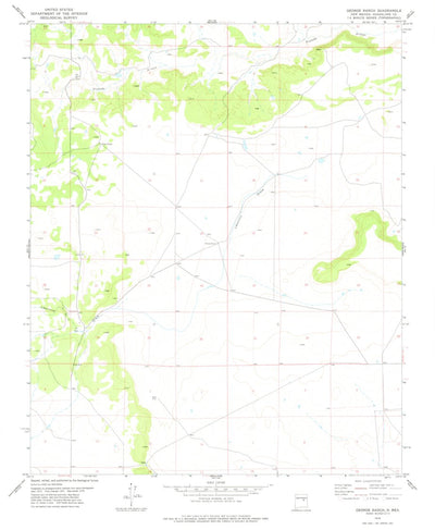 United States Geological Survey George Ranch, NM (1978, 24000-Scale) digital map