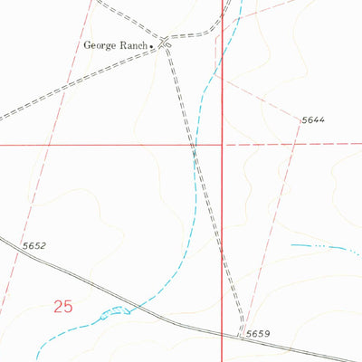 United States Geological Survey George Ranch, NM (1978, 24000-Scale) digital map