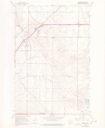 United States Geological Survey George, WA (1966, 24000-Scale) digital map